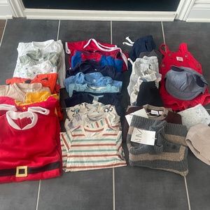 LOTS of 28 pieces 6 month to 12 months baby boy clothes